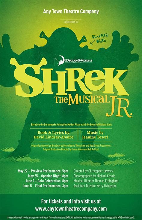 Shrek the musical jr actor's script. Shrek the Musical JR. Customizable Poster + Layered Artwork | Shrek, Musicals, Dreamworks animation