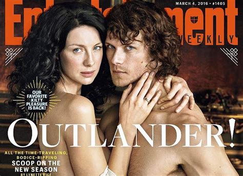 Outlander Stars Caitriona Balfe And Sam Heughan Get Naked And Frisky On EW Cover