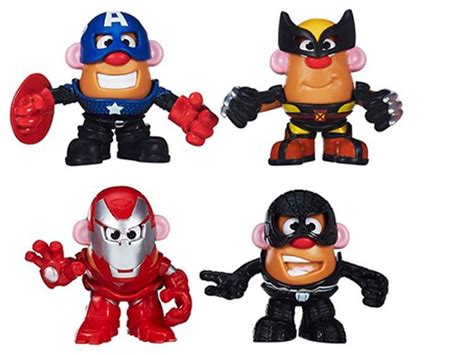 Marvel super heroes become super taters! Mr. Potato Head Mash Up Marvel Superhero Collector Pack