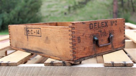 Wood Shipping Crate Gelex No 2 Dynamite Crate Industrial Decor