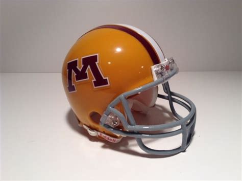 Custom 1968 71 Minnesota Golden Gophers Throwback Mini Helmet Ebay