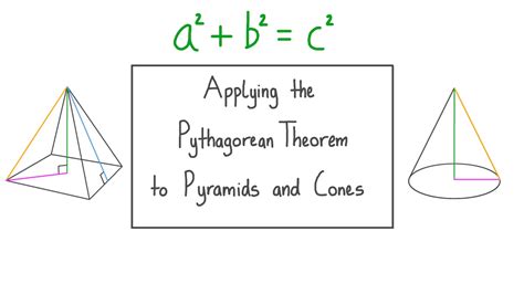 Lesson Video Applying The Pythagorean Theorem To Pyramids And Cones