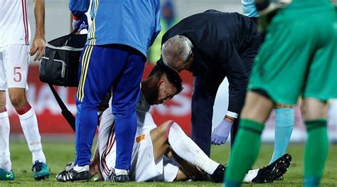 Sergio Ramos Out For Six Weeks Due To Knee Injury The Indian Express