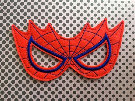Spiderman Felt Mask Máscara De Fieltro Pasamontañas Y Disfraz Spiderman