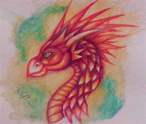 Water Colour Pencil Dragon By Dianadragon On Deviantart