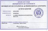 Photos of Virginia Esthetician License