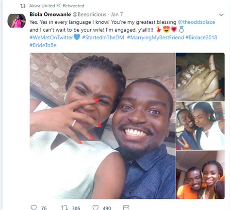 welcome to sami marcel s blog girl shares her engagement photo with a guy she met on twitter