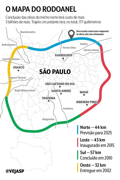 Rodoanel Trecho Norte Mapa Detalhado