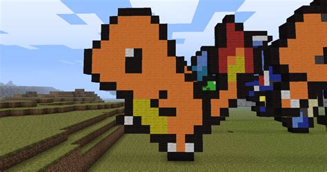 Original 151 Pokemon Pixel Art 1 20 Minecraft Project