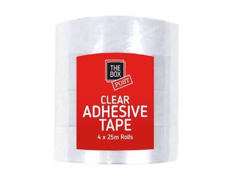 The Box Clear Adhesive Tape 4 Pack Approved Food