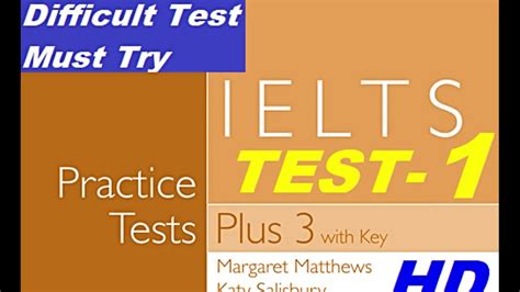 Ielts Practice Test Plus 3test 1 Youtube