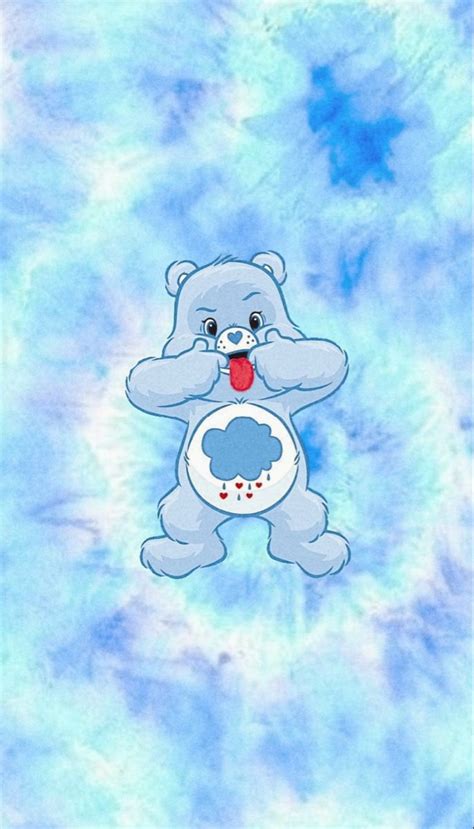 Aesthetic Blue Tie Dye Care Bears Bear Wallpaper Care Bears