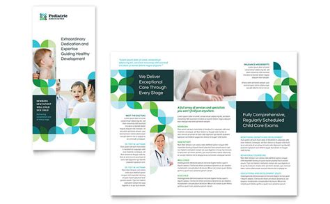 Pediatric Doctor Tri Fold Brochure Template Design