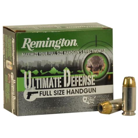 Bullseye North Remington Hd Ultimate Defense Ammo 40 Sandw 180gr Brass