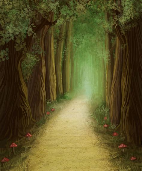 Fantasy Forest Road By Shooarts On Deviantart