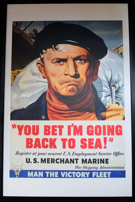 Merchant Marine Recruiting Poster World War Ii Us Merchant Flickr