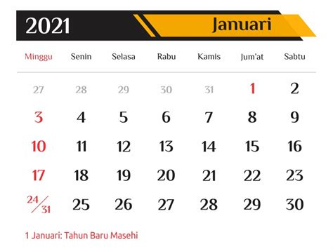 Download Template Kalender 2021 Cdr Pdf Png Gratis Lengkap