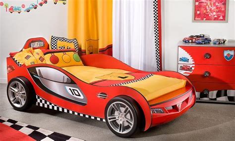 Now the racecar set is comleted with those nice curtains (well maybe not yet )! Racing cars beds for boy bedroom