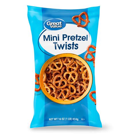 Great Value Mini Pretzel Twists 16 Oz