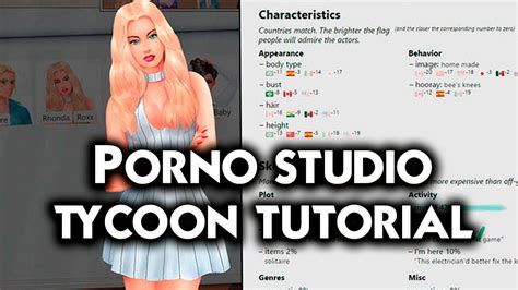 Porno Studio Tycoon Tutorial How To Success And Make Money Youtube