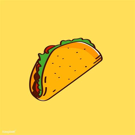 Hand Drawn Traditional Taco Mexican Food Vector Free Image By