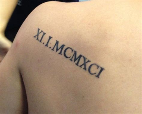Roman Numeral Fonts Tattoo Google Search Roman Numeral Tattoos Back Tattoos Girl Back Tattoos