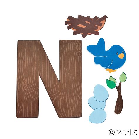 N Is For Nests Letter N Craft Kit~488075 A01 1500×1500 Letter N