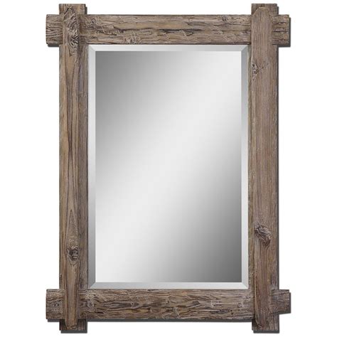 Image Result For Rustic Wood Mirror Framed Mirror Wall Wood Mirror