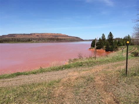 This Lake Despite Being Bright Red From Iron Ore Tailings Flickr