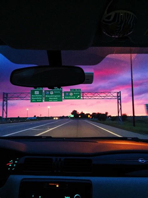 Another Night In A Car Freaking Out Over The Sunset Sky Aesthetic