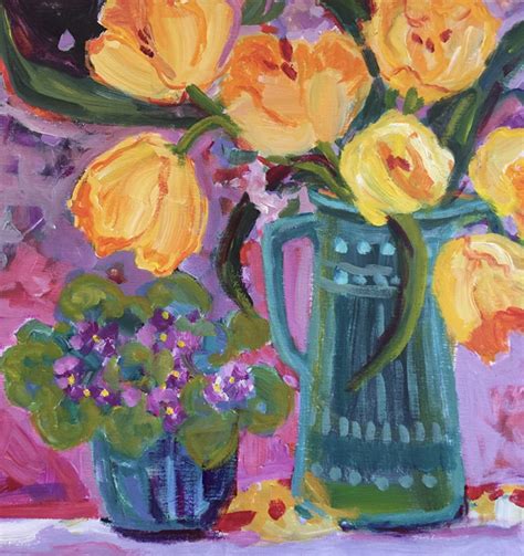 Annie Obrien Gonzales Contemporary Abstract Bold Expressive Flower