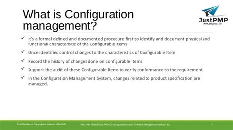 Difference Between Configuration Management And Change Management In