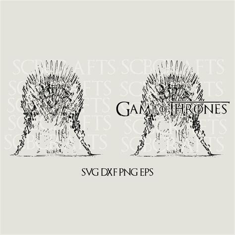 Iron Throne Svg Game Of Thrones Svg File Design Cut File Etsy