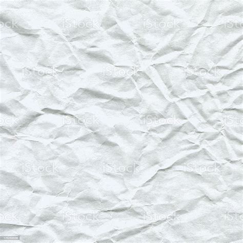 Crumpled White Paper Textured Background Stock Photo - Download Image ...