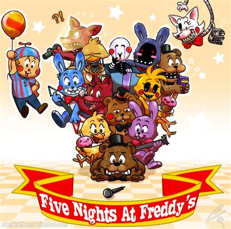 Freddy And Friends By ClaraKerber CUTE LINDO Freddy Fnaf Art Fnaf Characters