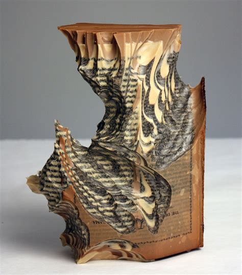 Artist Creates Massive Altered Book Sculptures Coated In Wax Book