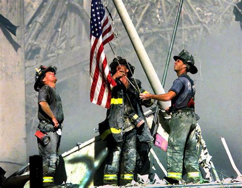 Firefighters Raising The Flag On 911 By Thomas Franklin