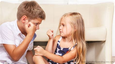 Sibling Rivalry Kids Fighting Stop Sibling Conflict Sibling