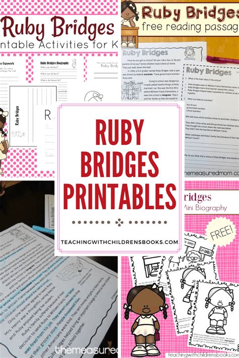 Free Printable Ruby Bridges Activities For Kindergarten