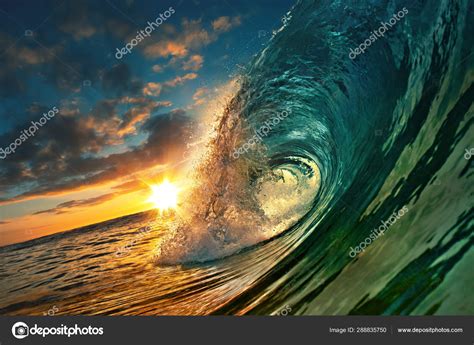 Wallpaper Sunset Colorful Ocean Waves Wallpaper Sea 5k 4k Wallpaper
