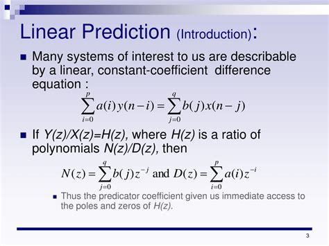 Ppt Linear Prediction Powerpoint Presentation Free Download Id634433