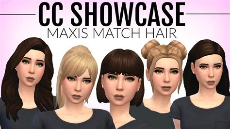 Sims 4 Short Hair Cc Maxis Match Happy Living