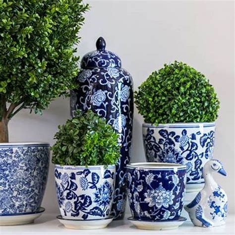 New Stocks Have Arrived Of Our Insanely Popular Blue And White Planters 🌿