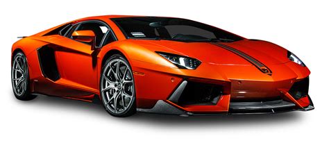 Orange Lamborghini Aventador Coupe Car Png Image Pngpix