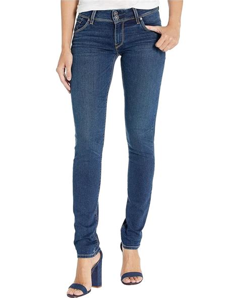 Hudson Jeans Collin Mid Rise Skinny In Obscurity