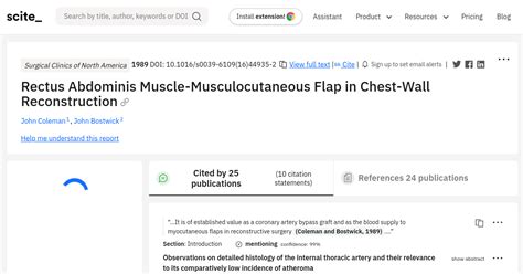 Rectus Abdominis Muscle Musculocutaneous Flap In Chest Wall