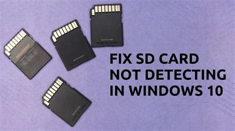 Fix SD Card Not Detecting In Windows 10 Technoresult