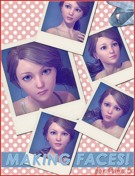 Making Faces For Aiko 5 Daz 3d