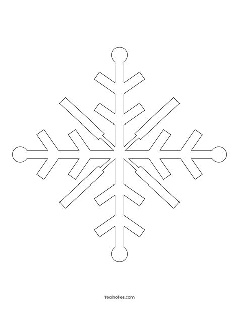 Free Snowflake Template Easy Paper Snowflakes To Cut And