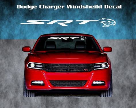 Dodge Charger Srt Hellcat Windshield Vinyl Decal Sticker Graphic Banner